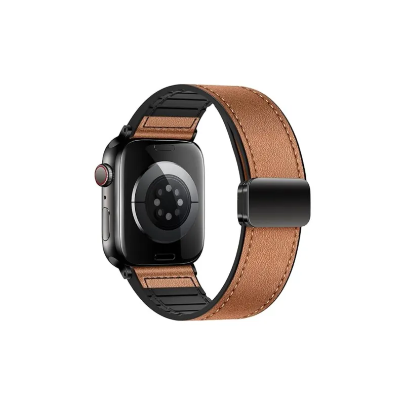 Brangdy Apple Compatibility Watch Band Artificial Leather Material-13