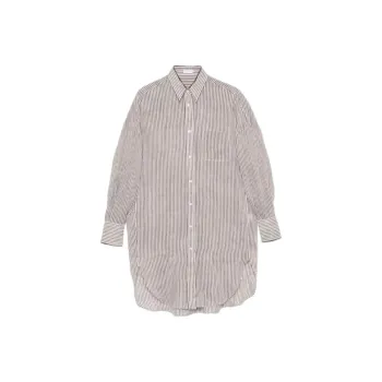 Brunello Cucinelli Striped Long Shirt