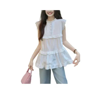 Wbwq Chiffon Shirt Women's White
