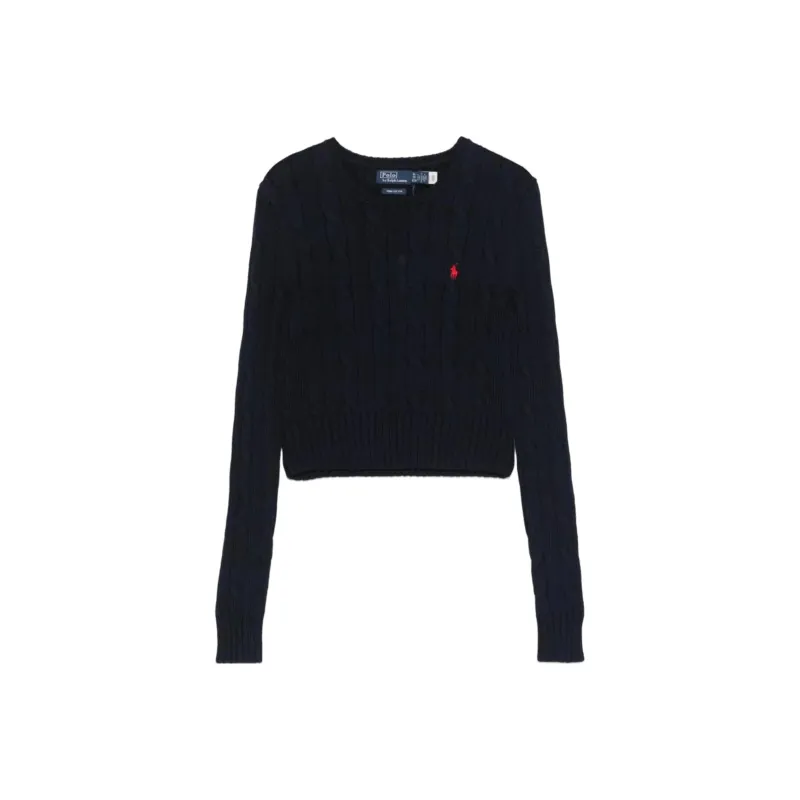 Polo Ralph Lauren Cable Knit Cropped Jumper-0
