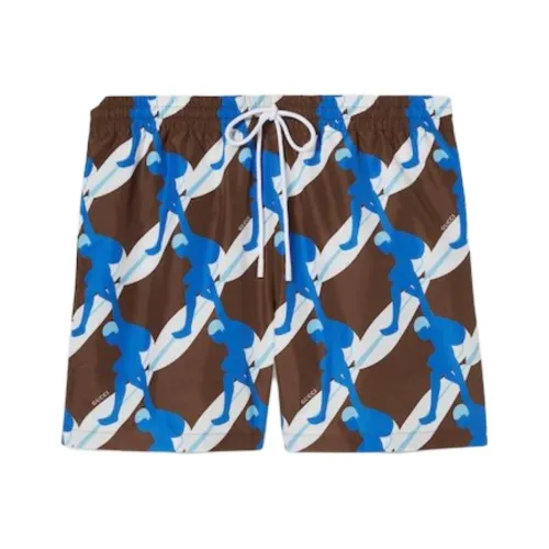 GUCCI SS25 Swimming Shorts Men's Blue