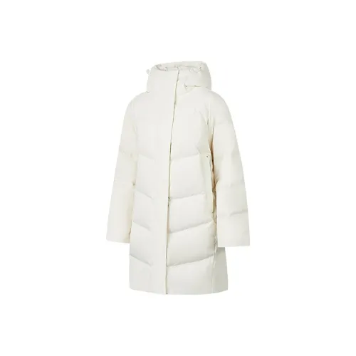 QIAODAN Variety Training Collection Down Jacket Women's Cream White