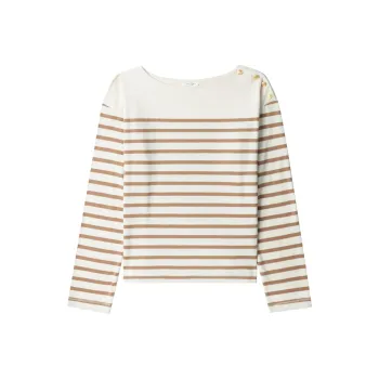 RAG&BONE Bardot Striped Long sleeve Top