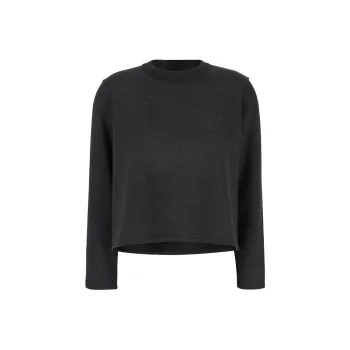 THEORY A-Line Crew Neck Cropped Sweater