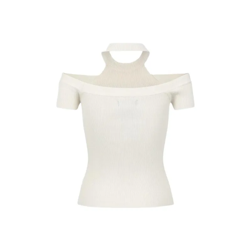 URBAN REVIVO T Shirt Women's Ecru-1
