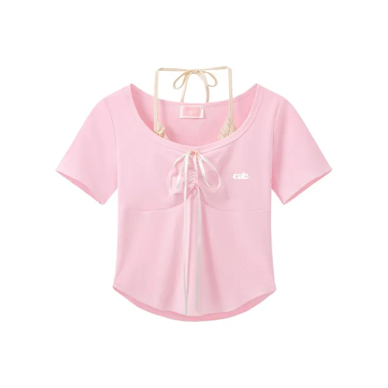 CCAABB Crop Tops Women's PKX/Pink-0