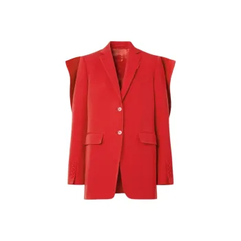 Burberry Business Suits Coats Women's Red