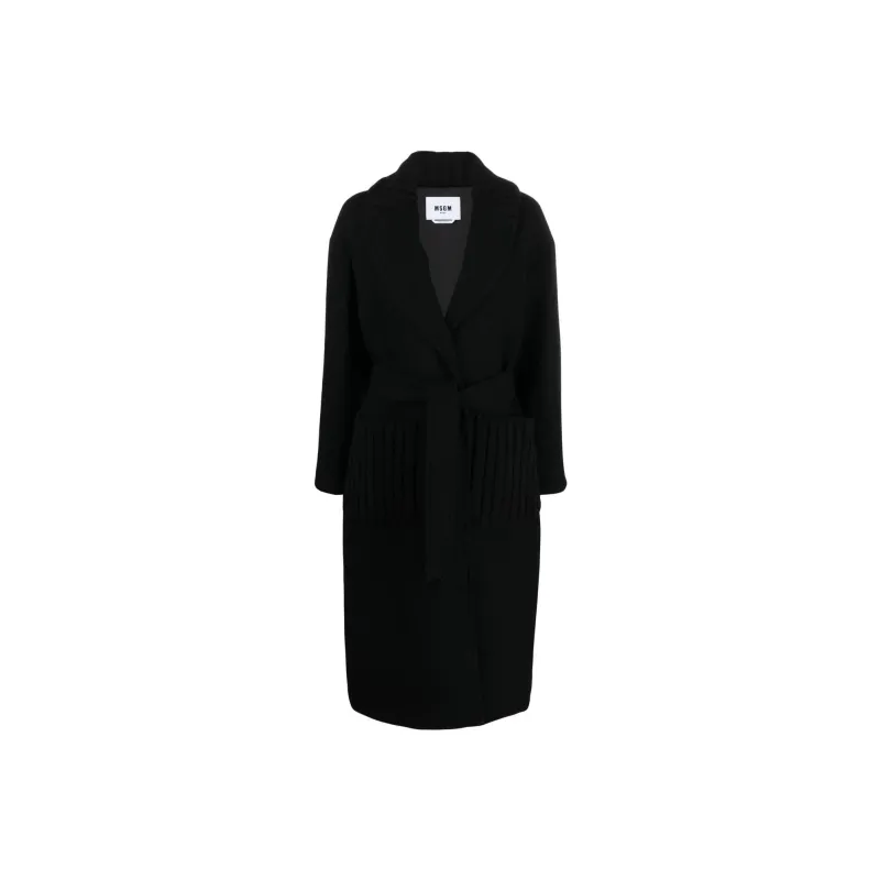 MSGM Singe Breasted Long Sleeved Coat-0