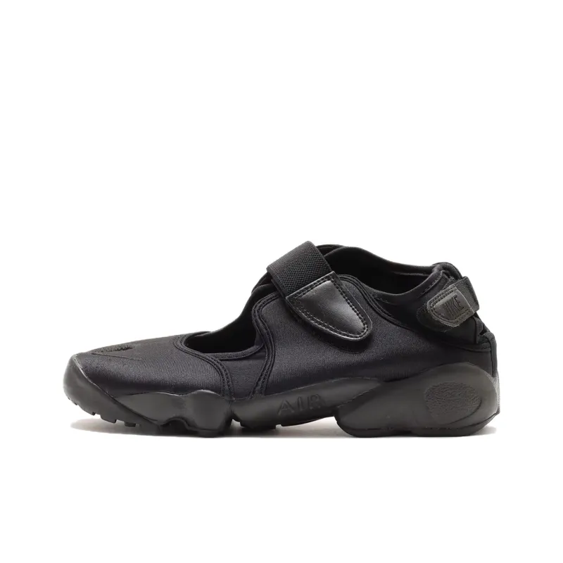 Nike Air Rift Triple Black Satin Women's-0