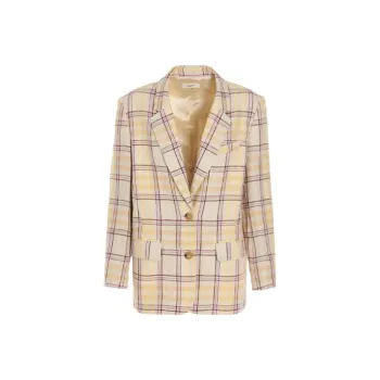 ISABEL MARANT Check Printed Buttoned Blazer