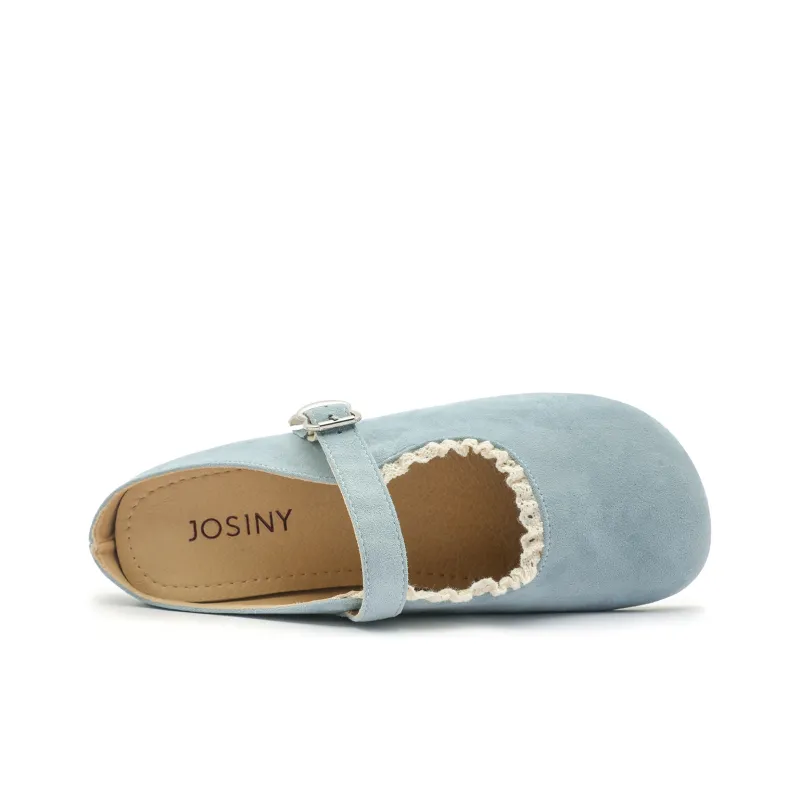 JOSINY Abrasion Resistant Slip Resistant Closed Toe Slippers Women's Blue-4