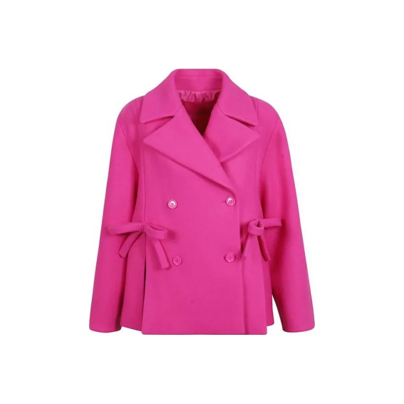 Valentino FW22 Coats Women's Rose Red-0