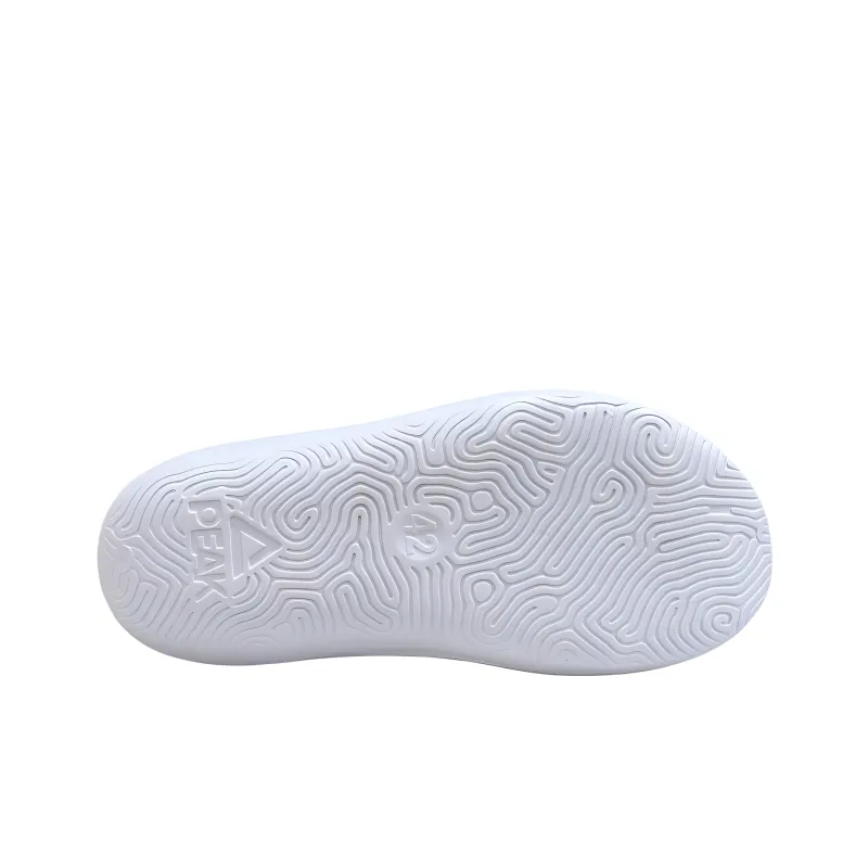 PEAK Very Small Fat Drag Antibacterial Massage Cushioning Slide Slippers Men's White Pink Green-4
