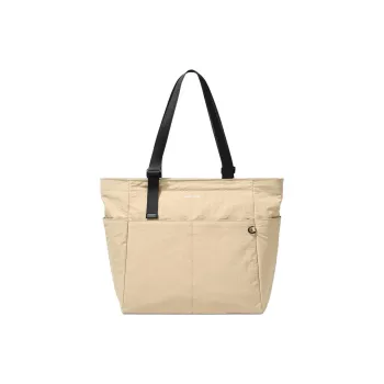 MAKEUP KITTEN Nylon Fabric Tote Bag, Shoulder Bag Women's Black/Apricot