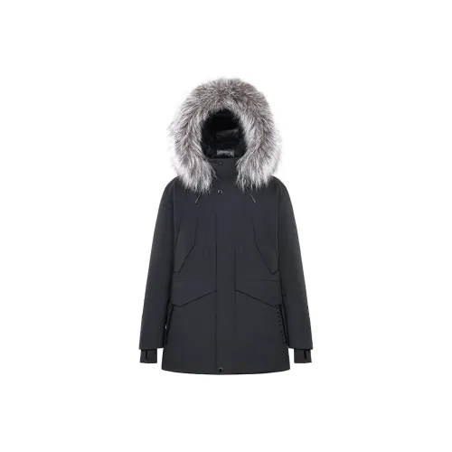 GOLDFARM Down Jacket Unisex Black