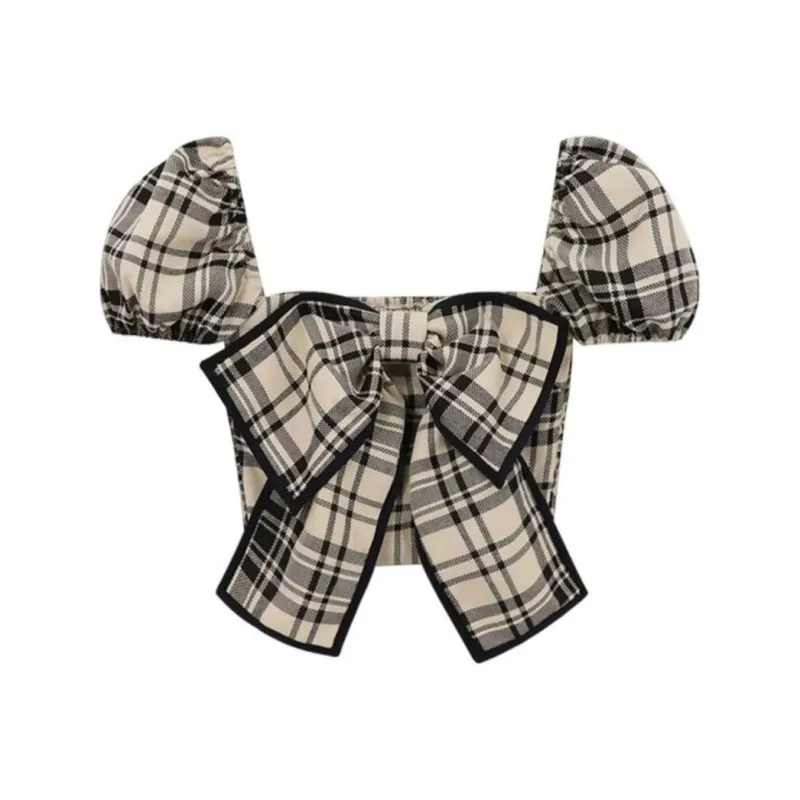 ARIADNAW STUDIO Shirt Women's Black Plaid-0