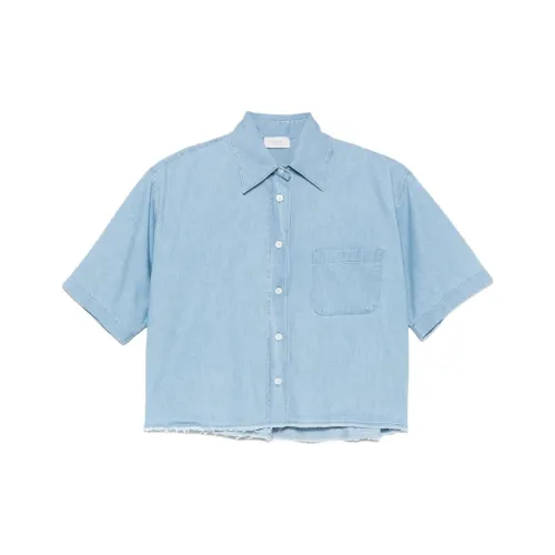 Mazzarelli 블루 여성 셔츠