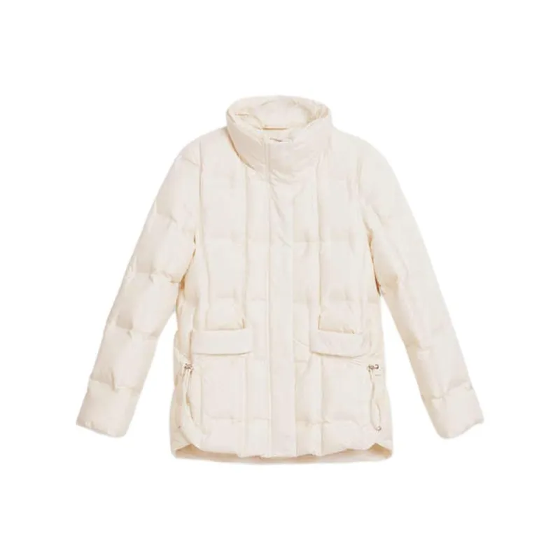 Yiner Down Jacket Women's Raw White-0
