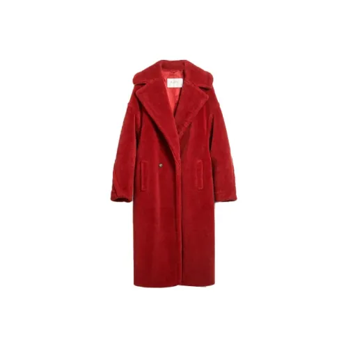MaxMara Teddy Series Coats Women's Red