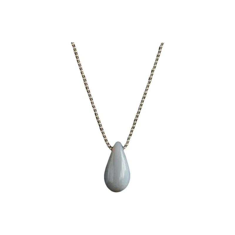 OLIO E ACETO 925 Sterling Silver Necklaces Unisex Black/Silver/Gray-1