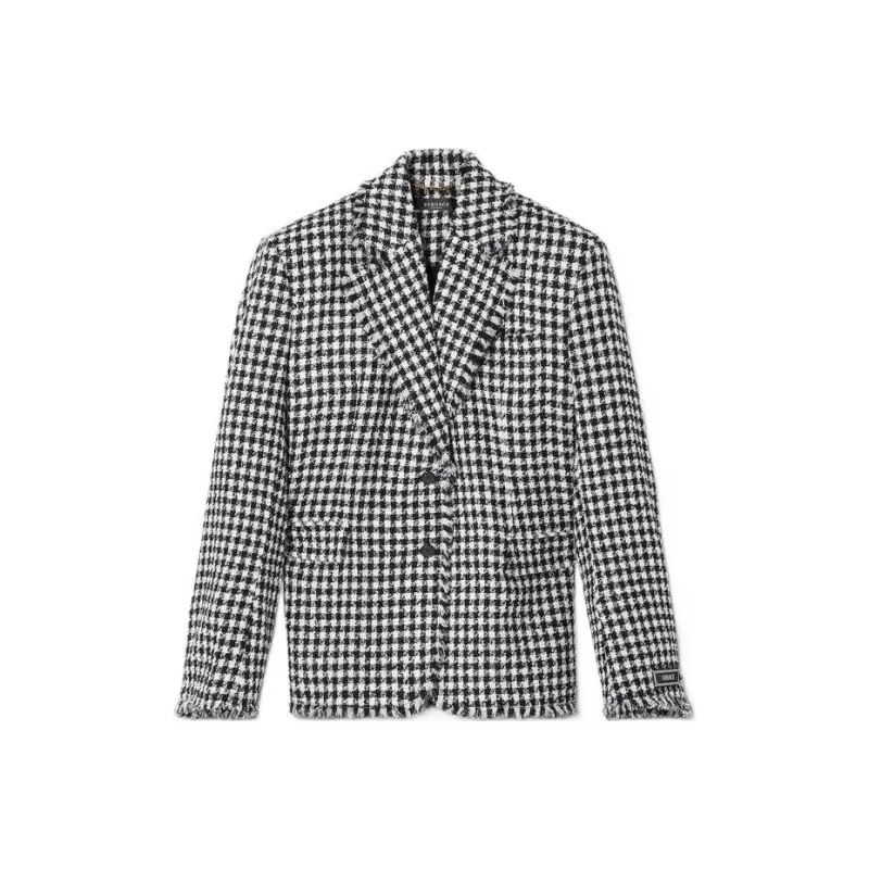 VERSACE VERSACE FW22 Business Suits Coats Women's Black White-0