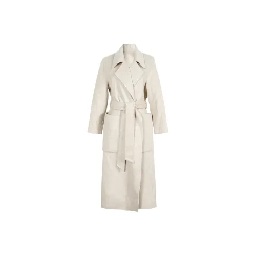 MISSSHINE Coats Women's White Marble