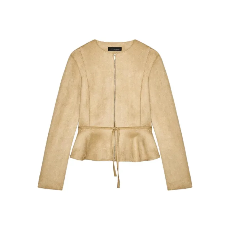ZARA Jackets & Coats Women's Tan-0