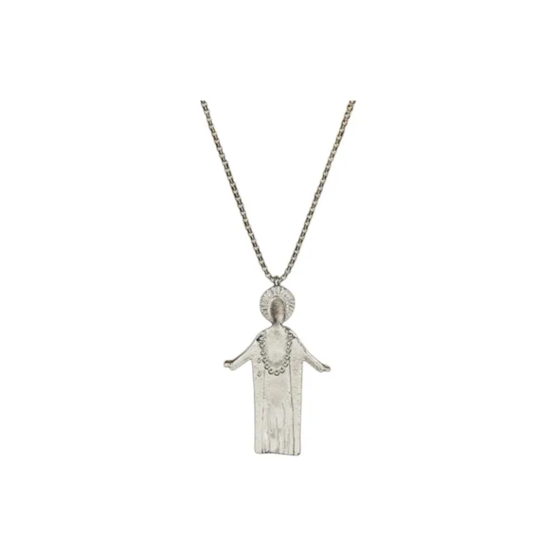 SALE E PEPE 925 Sterling Silver Necklaces Unisex Silver-0