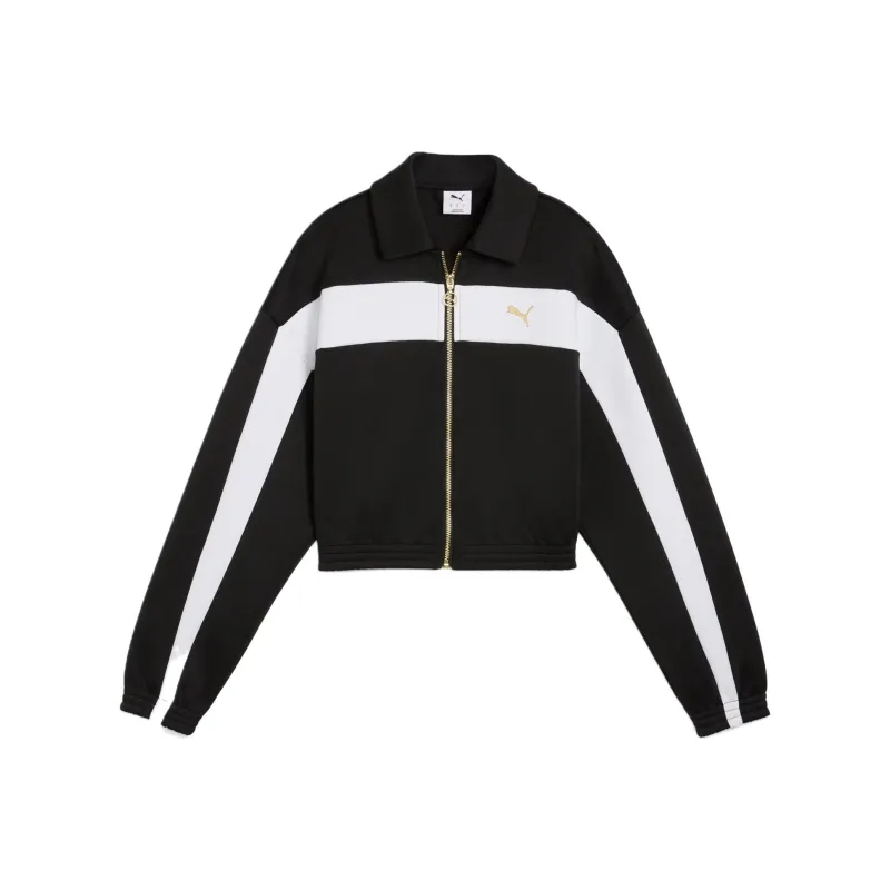 PUMA Women's Relaxed Crop Track Jacket-0