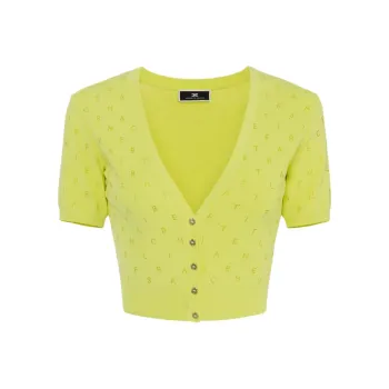 Elisabetta Franchi V-Neck Knitted Cardigan