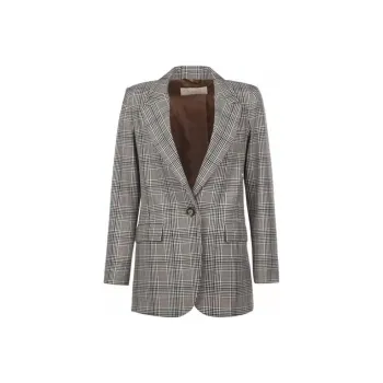 I BLUES Business Suits Women's Gray Plaid