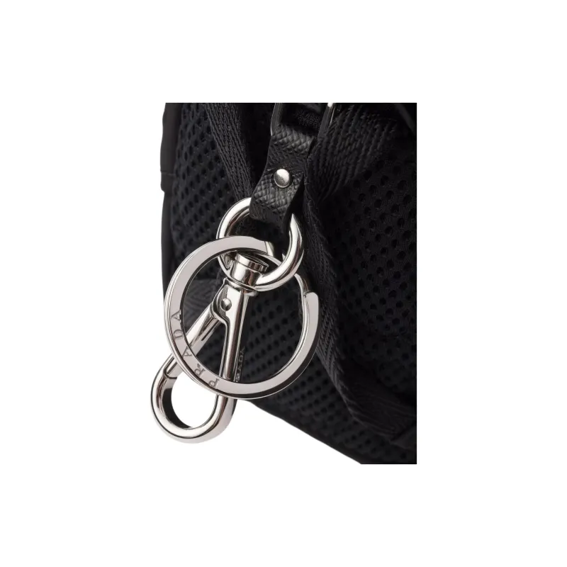 PRADA Re Nylon Bag Accessory Mini Unisex Black-3