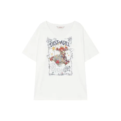 ELF SACK T Shirts Women's Fantasy White