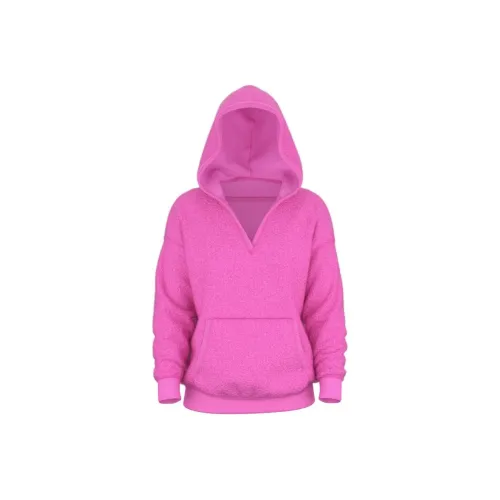 Victoria's Secret PINK Cozy Fleece Pullover Hoodie/Pink Berry Sweatshirt Women's Pink Berry