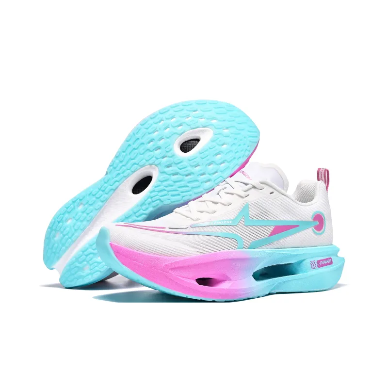 LEBUZHE Running Shoes Unisex Low Top White-4