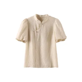 MAIGRE SIMHAT Shirt Women's Semi Transparent Light Yellow