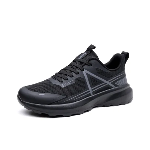 POPULAR ROUSE PR Cushioning, Slip Resistant, Abrasion Resistant, Breathable Low Top Casual Shoes Men's Black