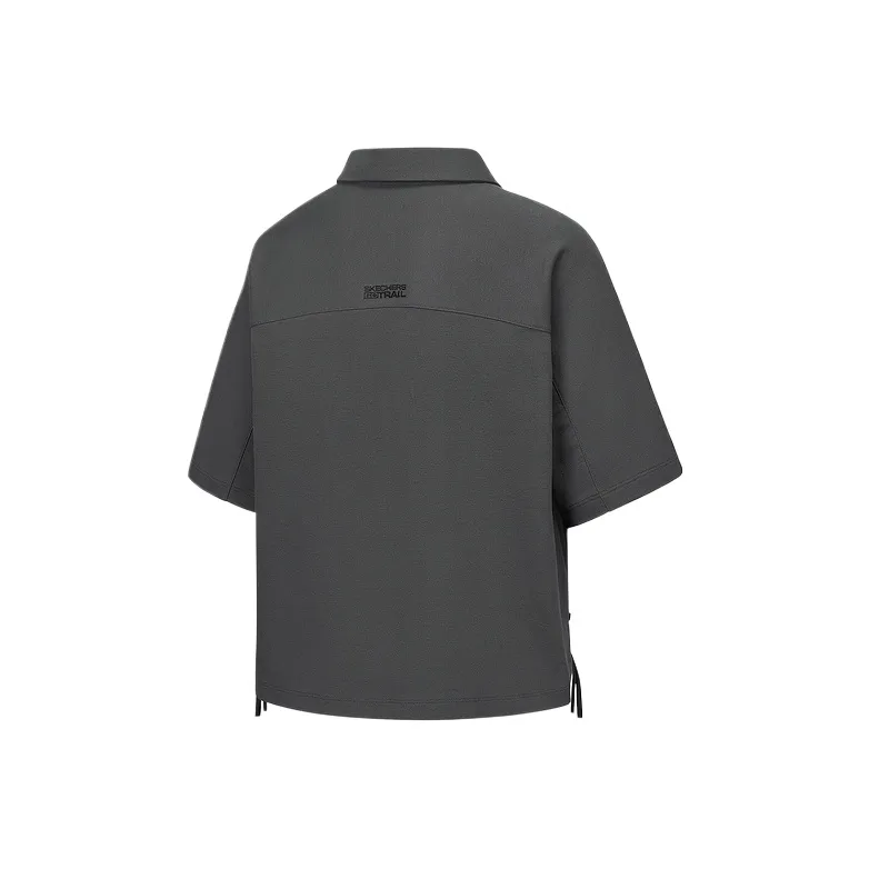 Skechers Polo Shirt Women's Volcano Gray-1