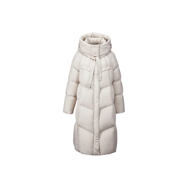 XIANGYING Down Jacket Women's Poetic Gray-0