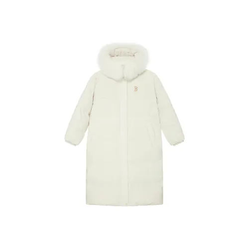 MLB Basic Collection Basic Boston Red Sox Down Jacket Women's Dark Cream