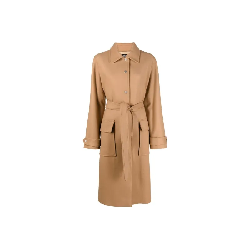 A.P.C Coats Women's Camel-0