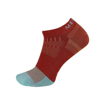 MERRELL Trail Runner Lightweight No Show Sock Ankle Socks Unisex 1 Pack Brick Red