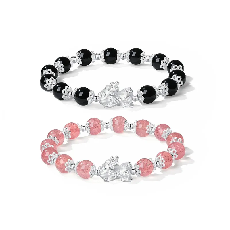 ZKY Glass Cat Eye Jade Bracelets Unisex-8