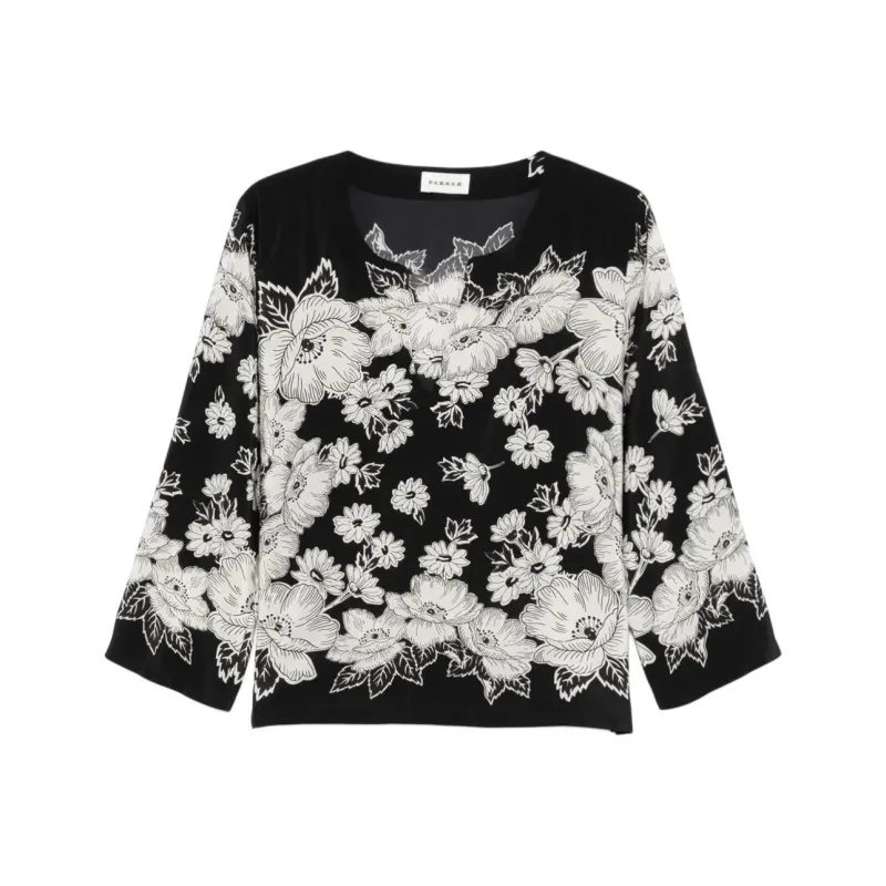 PAROSH Shirts Women's Black-0