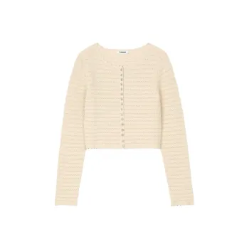 Sandro Scalloped edge Button up Cardigan