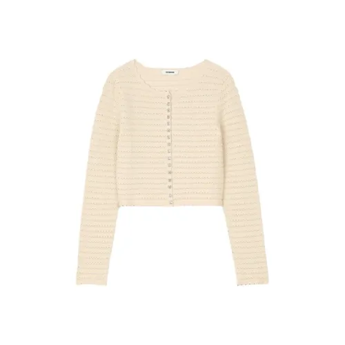 Sandro Scalloped edge Button up Cardigan