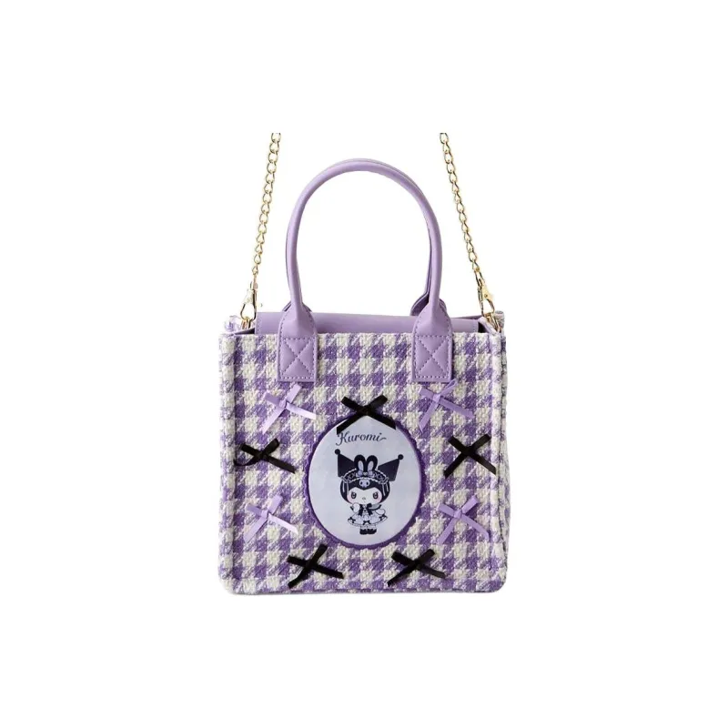 Sanrio Kuromi Collaboration PU One Shoulder Handbag Mini Women's Purple-1