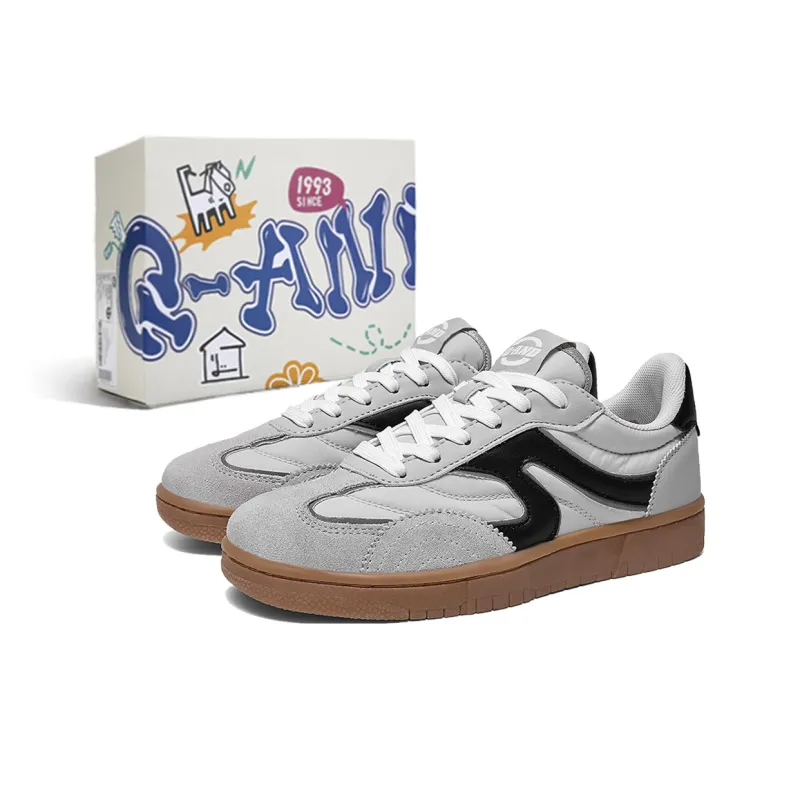 Q AND Slip Resistant Cushioning Abrasion Resistant Low Top Skateboard Shoes Unisex-0