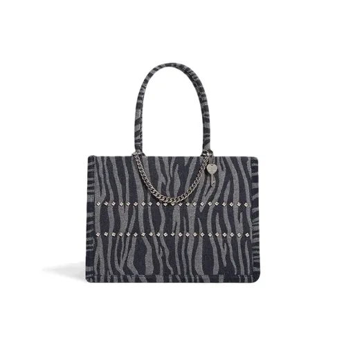 CLEVER& KETCH PU Tote Handbag Women's Ink Blue