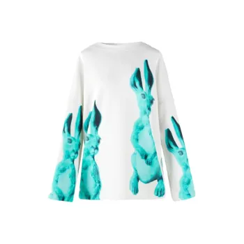 VVNK JANE PLUS Sweatshirt Women's White Print Green
